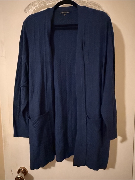 love ellie Sweaters - Love & Liberty Navy Open-Front Cardigan Sweater
